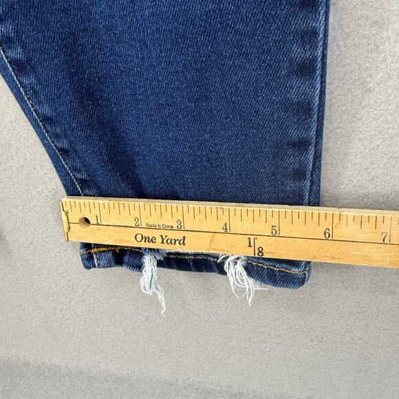 Kancan Jeans Women's 13/30 Dark Blue Skinny Factory Distressed Preppy Grunge - Picture 14 of 14